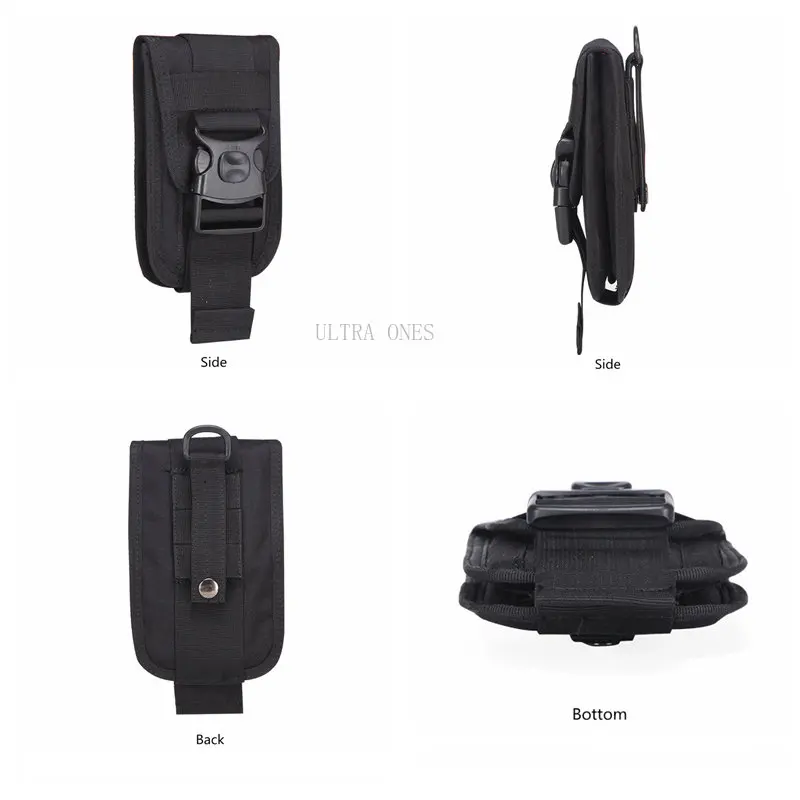 Bolsa táctica para teléfono móvil, bolsa Molle resistente al agua 800D para pesca, senderismo, Camping, escalada, herramientas para deportes al aire libre - imagen 4