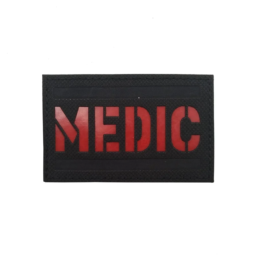 Brazalete de emergencia médica médica médica, parche mágico de tela reflectante bordado, parche con logotipo de rescate EMT, parches militares con gancho y anillo - imagen 5