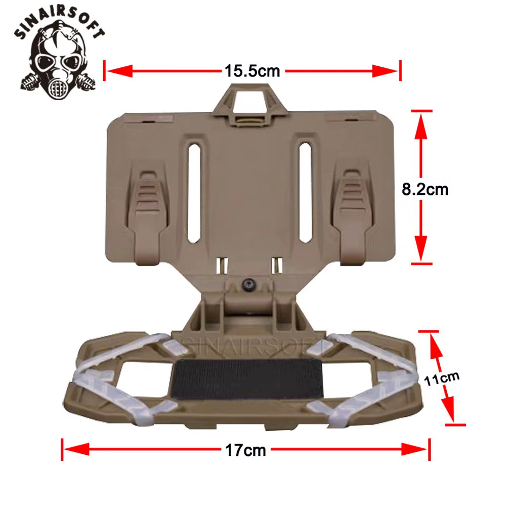 Tablero MOLLE plegable con soporte para móvil
