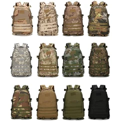 Mochila táctica del ejército para hombre, bolsa de asalto Molle para exteriores, senderismo, Trekking, Camping, caza, Mochila de camuflaje Multicam