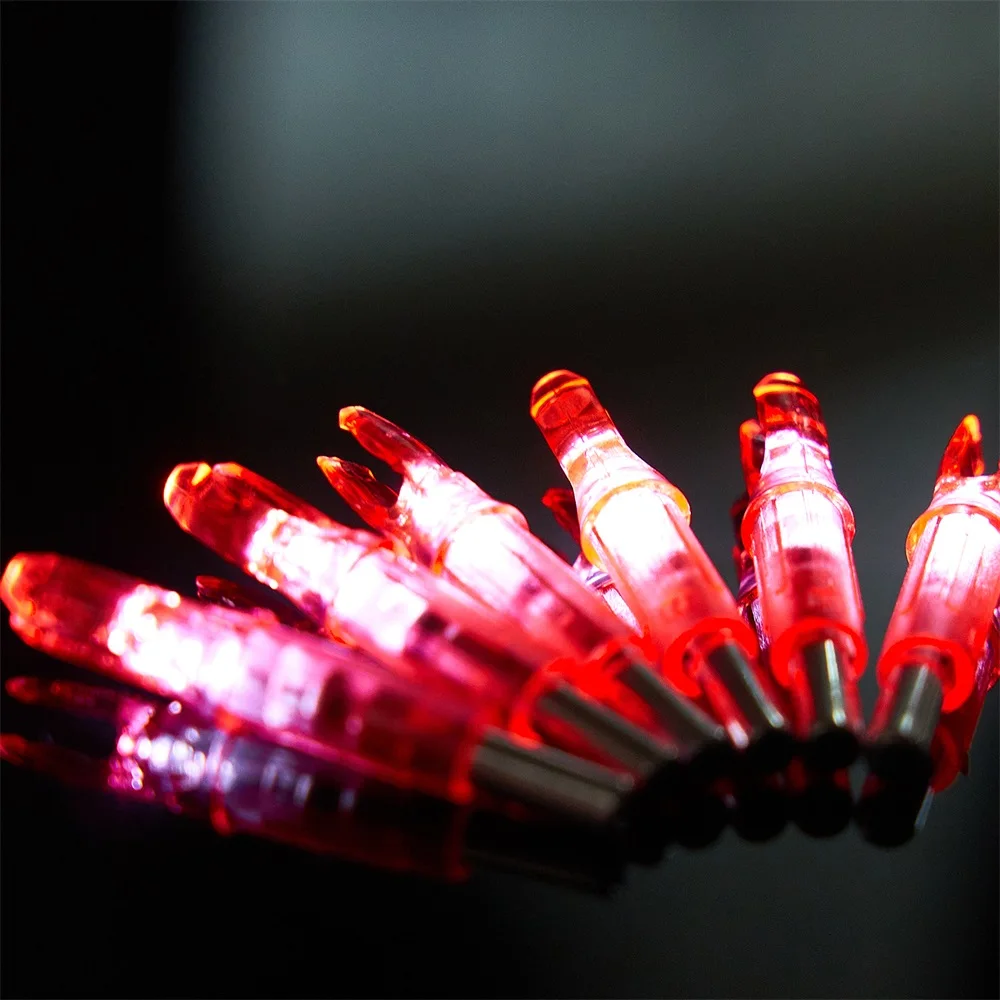 Luces LED para tiro con arco, 6 piezas, 6,2mm, arco y flecha, cola, 6,2 MM, accesorios para eje de flecha de caza - imagen 3