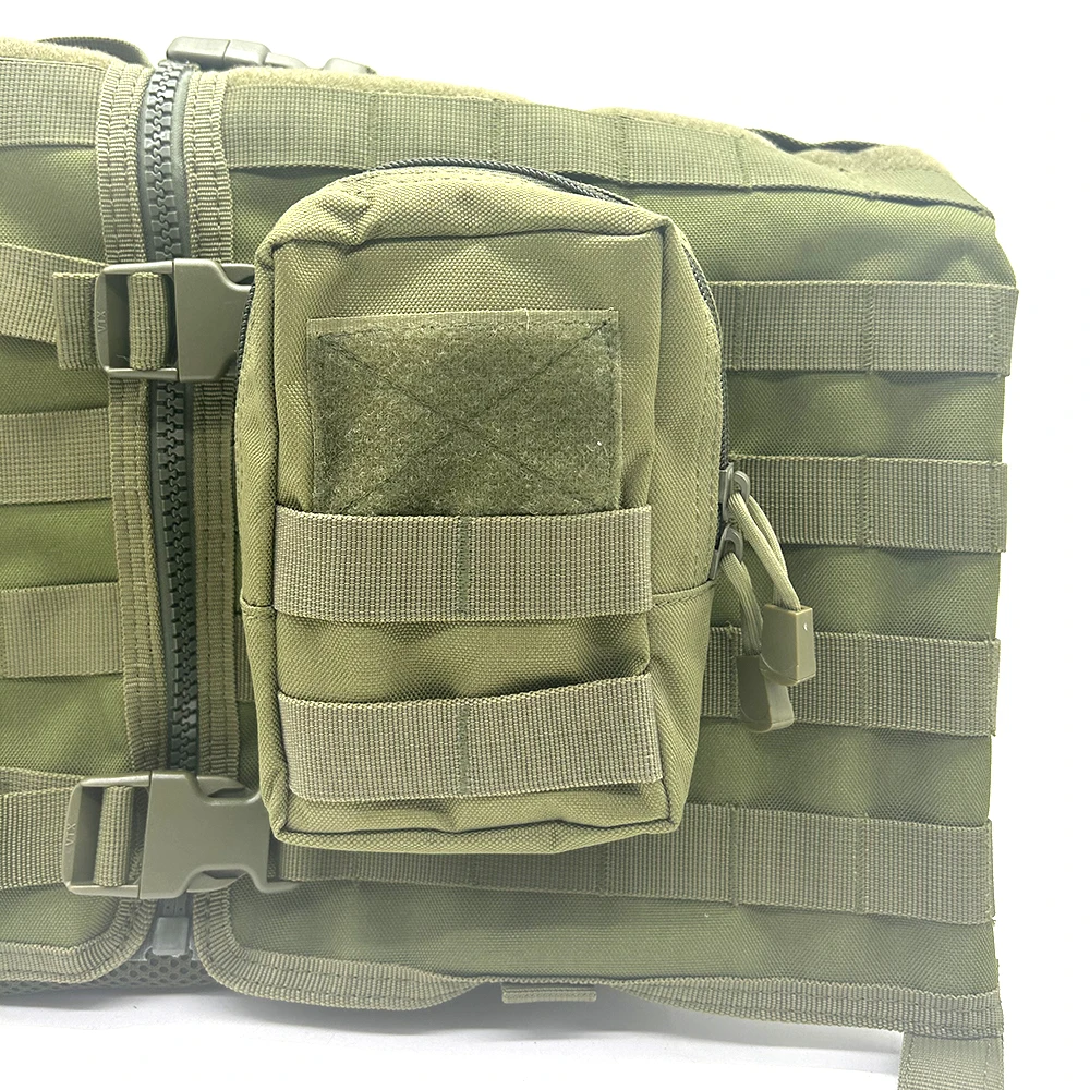 Molle-riñonera táctica EDC, bolsa de herramientas de utilidad para acampar, bolsa médica de supervivencia con plataforma para pierna, Panel de aparejo de muslo - imagen 2