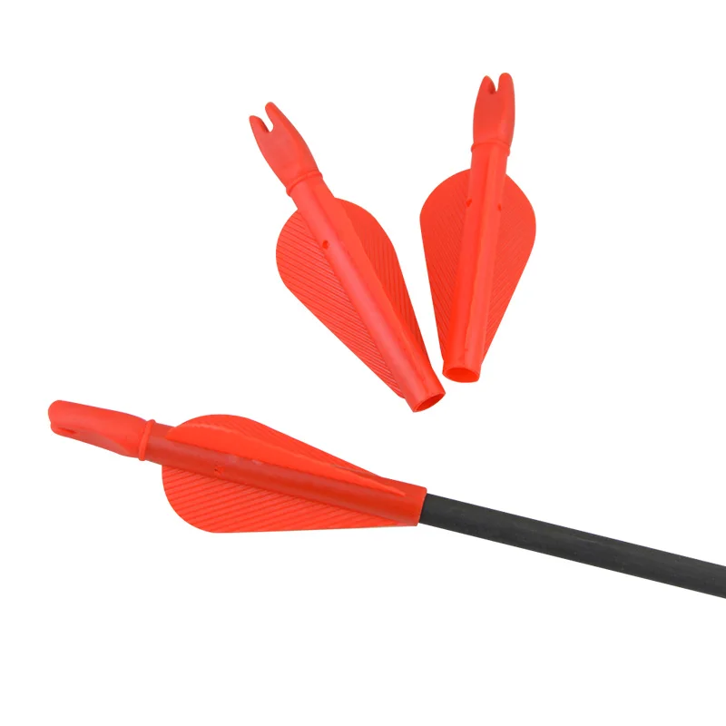 Flecha de tiro con arco, pluma articulada, paleta de objetivo de caza de plástico de alta calidad, accesorios de ejes de flecha de 8mm, 30/50 piezas - imagen 4