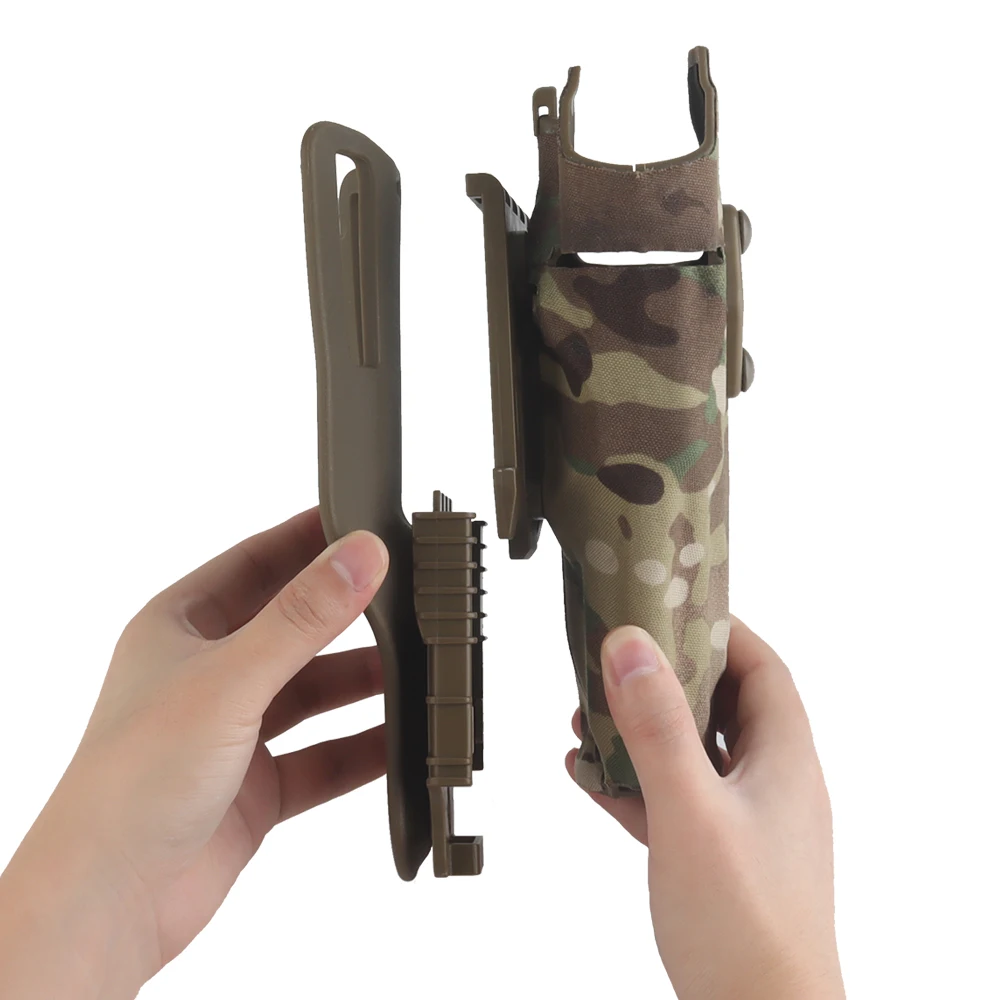 Funda de pistola táctica para Glock 17/19 con linterna X300 X300U, fundas de caza Airsoft 6354DO mano izquierda - imagen 3