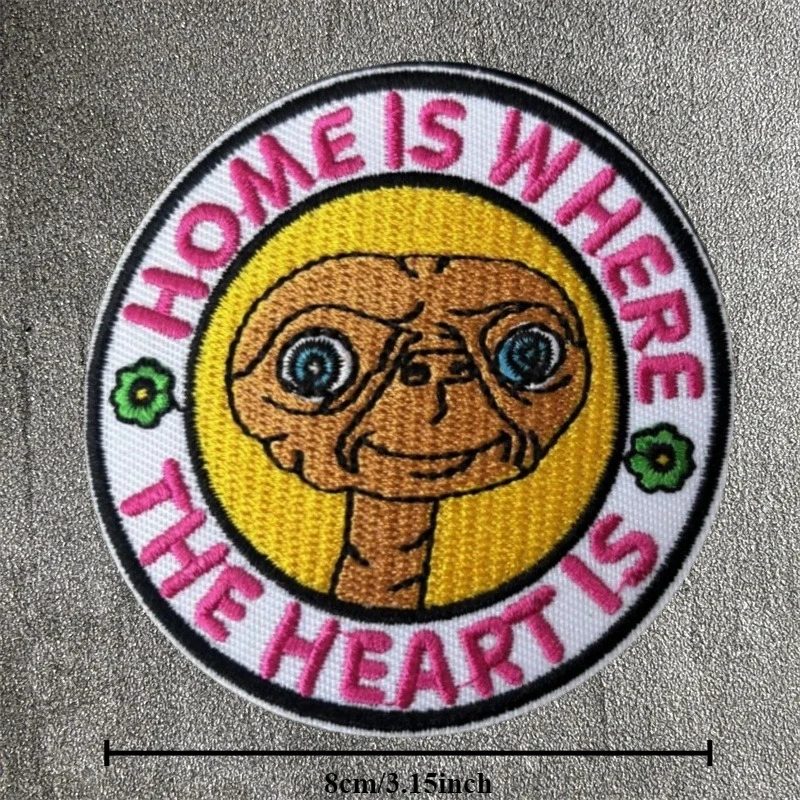 Parche bordado militar "cute alienígena" para ropa, gancho para ropa, insignia de moral táctica, parches, pegatina para mochila, brazalete - imagen 3