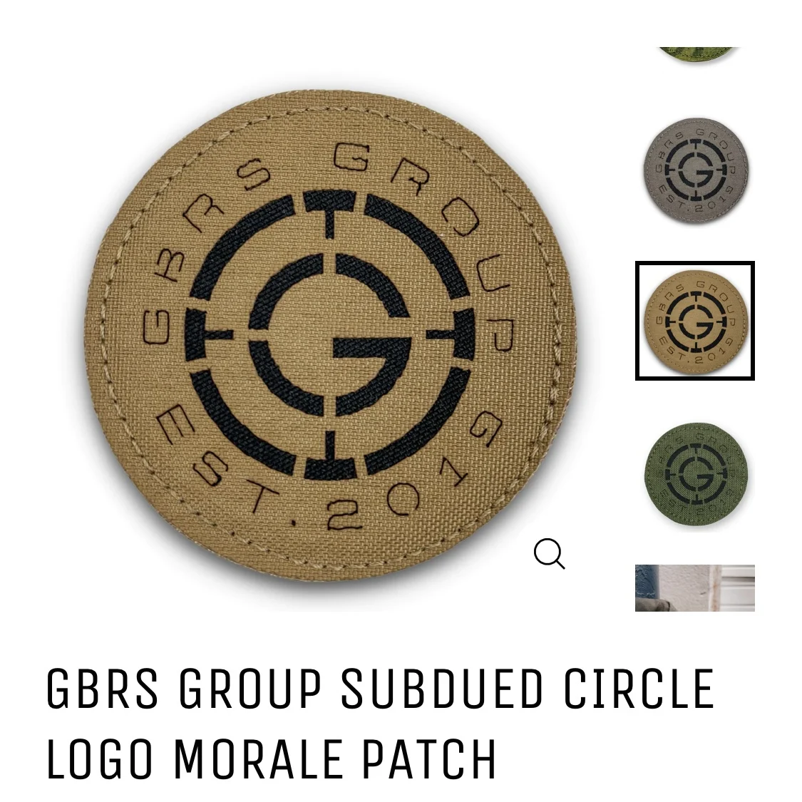 Brazalete de nailon mate con parche mágico cortado con láser estilo GBRS de 3 pulgadas - imagen 4