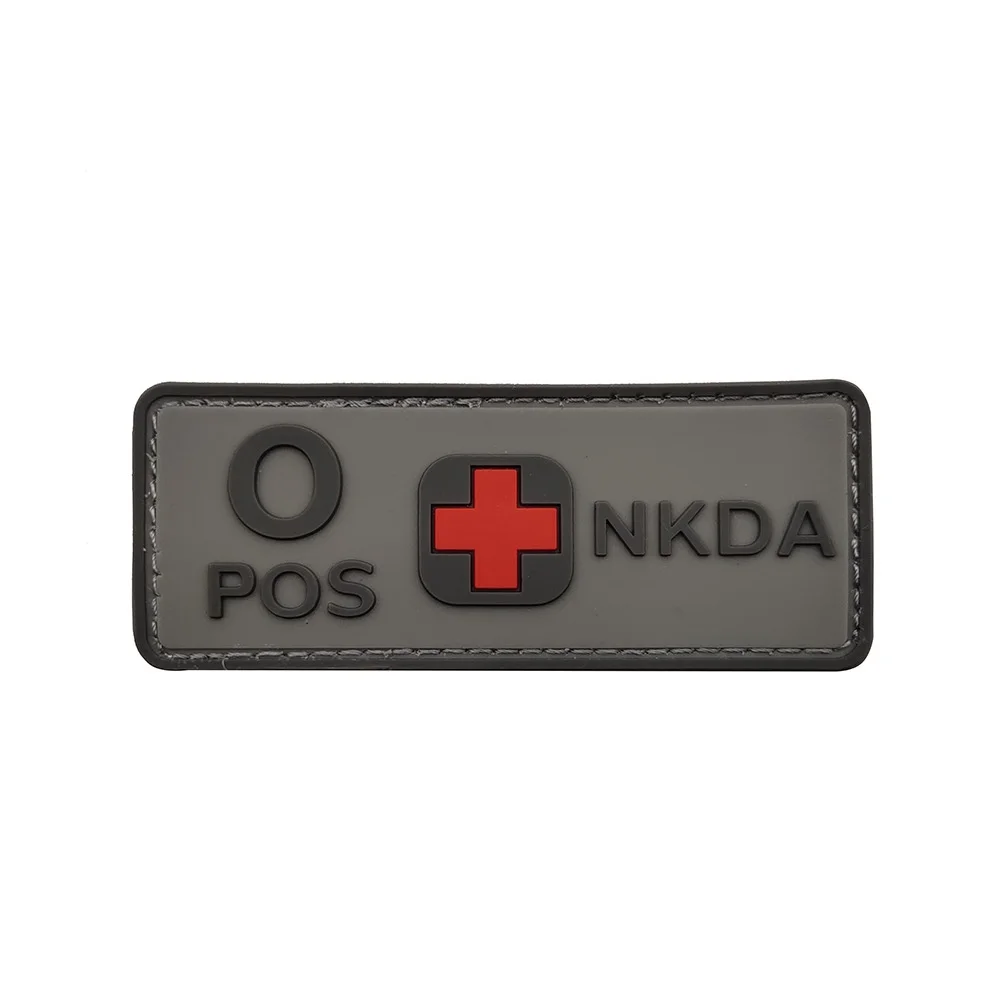 Mochila militar de PVC 3D NKDA, suministros de moral táctica, paquete de parches A juego, tipo de sangre A + B + AB + O + Cap, parches de mochila - imagen 3