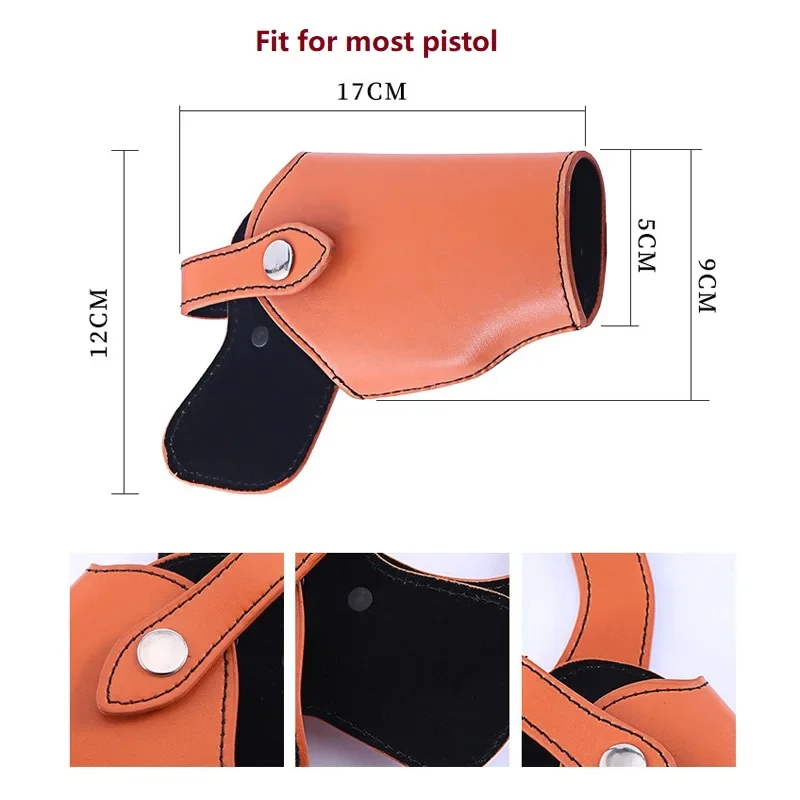 Bolsa para pistola de escenario de película y televisión, moldeado táctico tipo 92 1911, equipo, revistas, hombros, axila, traje, funda de cuero de vaca, regalo - imagen 2