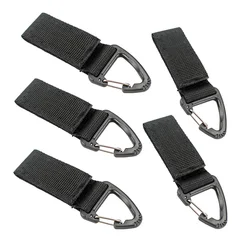 Cinturón MOLLE táctico de nylon con mosquetón y llavero