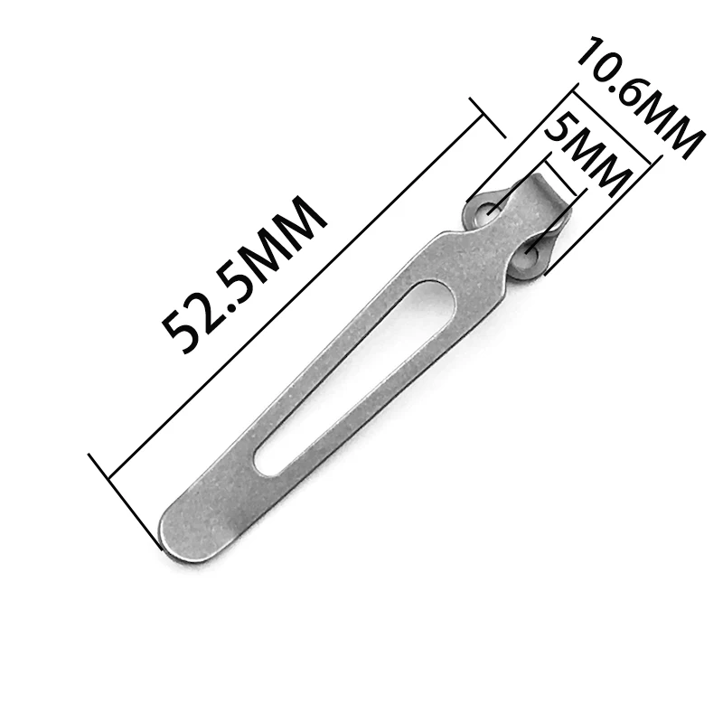 Clip de cintura para cuchillo de bolsillo de titanio, 1 unidad, para cuchillo plegable ZT 0350/0460, Clips traseros de bolsillo ligeros - imagen 2