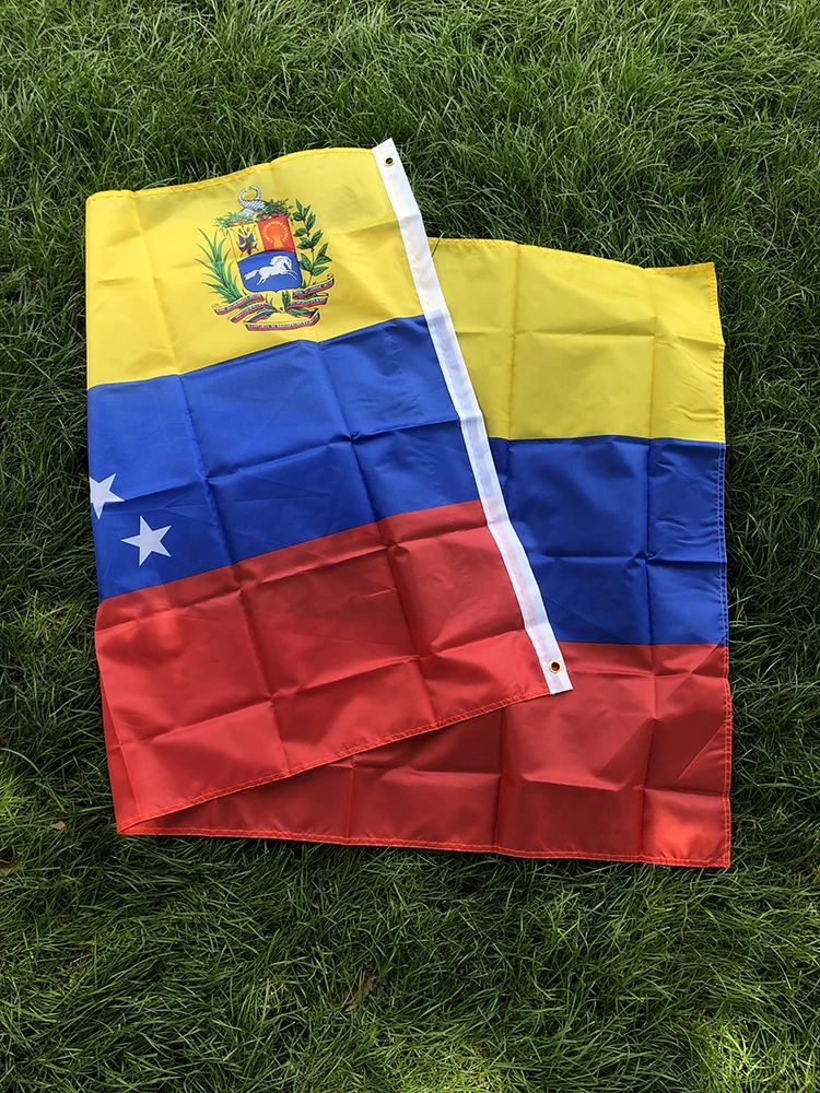 Bandera del cielo Bandera de Venezuela 90x150cm 8 estrellas VE VEN Bandera de Venezuela 100% poliéster banderas de país bandera nacional para decoración - imagen 5