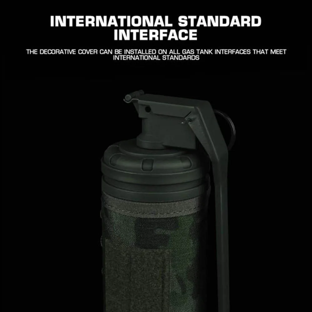 Cubierta decorativa larga para tanque de gasolina, casete de diseño dividido, tapa de tanque de Gas, cubierta de recipiente de Gas para acampar al aire libre - imagen 5