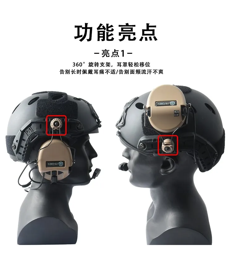 Modelos de dos cabezas con casco y auriculares