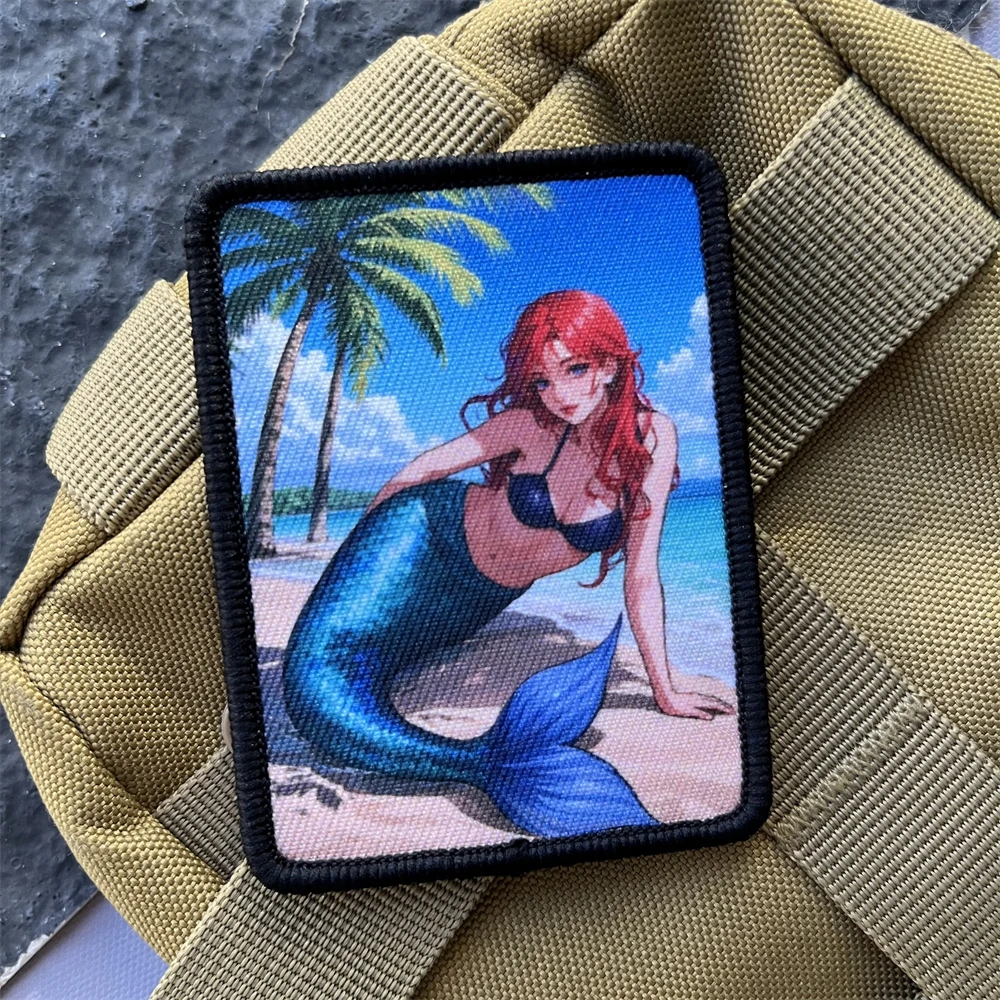 Parche táctico de moral para vacaciones en la playa, brazalete militar con gancho y bucle, equipo para exteriores, pegatina decorativa para mochila - imagen 5