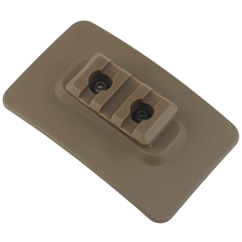 Adaptador de montaje de luz para casco táctico, soporte de linterna, montaje de fijación rápida, ranura de M-LOK, accesorio de gancho y bucle, accesorios de caza - imagen 3