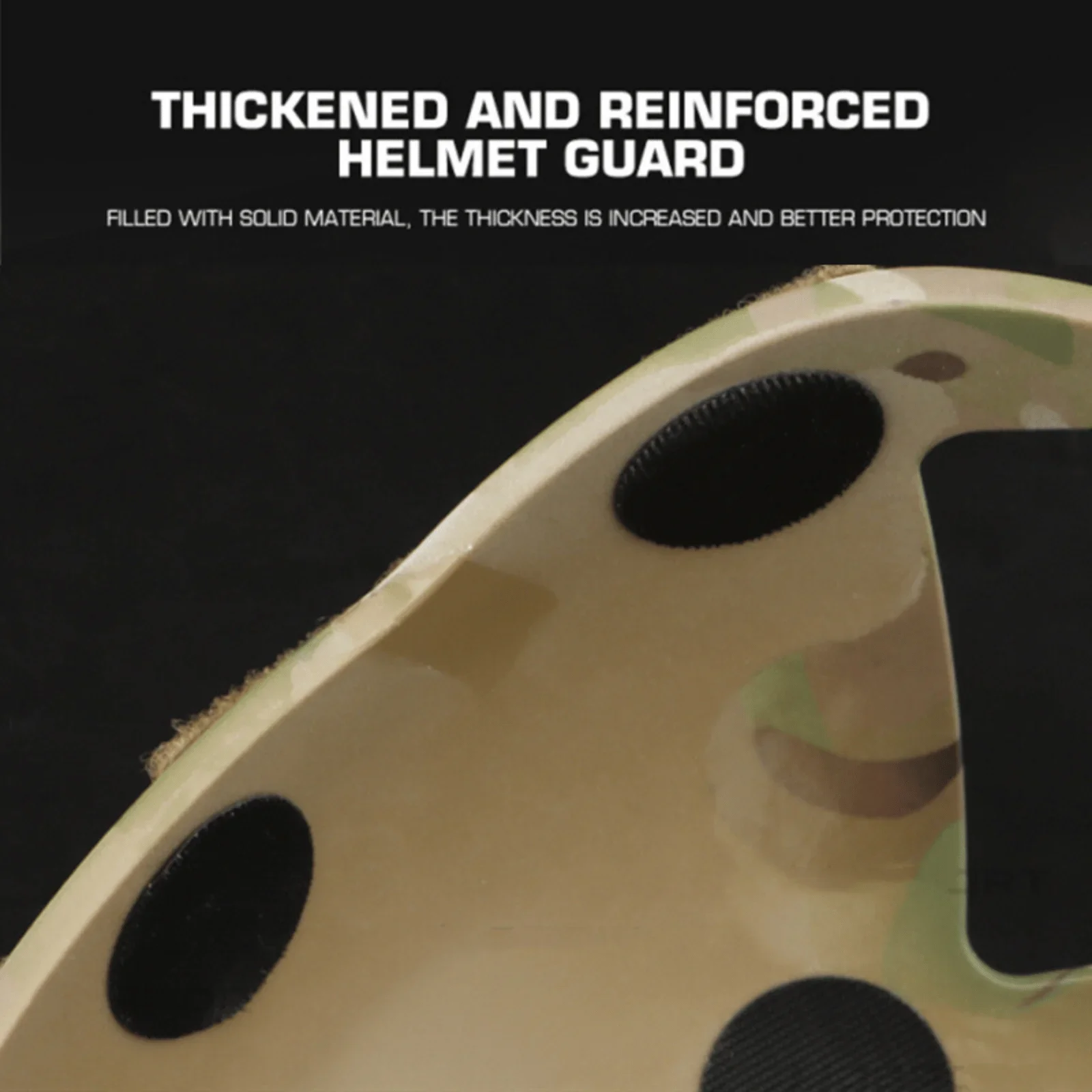 Funda adhesiva para casco Airsoft para casco de corte súper alto FAST SF, placa protectora gruesa de plástico ligero para protector de casco - imagen 4