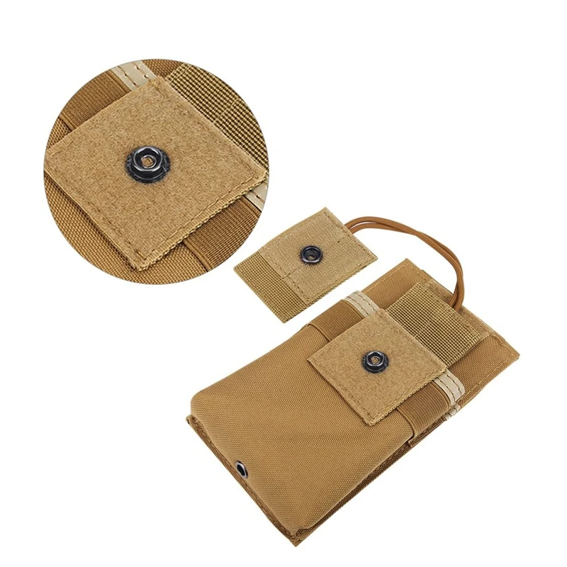 Bolsa de Radio táctica para Walkie Talkie, soporte para teléfono, Molle, cinturón de caza, bolsa EDC portátil para exteriores, bolsa para revistas - imagen 3