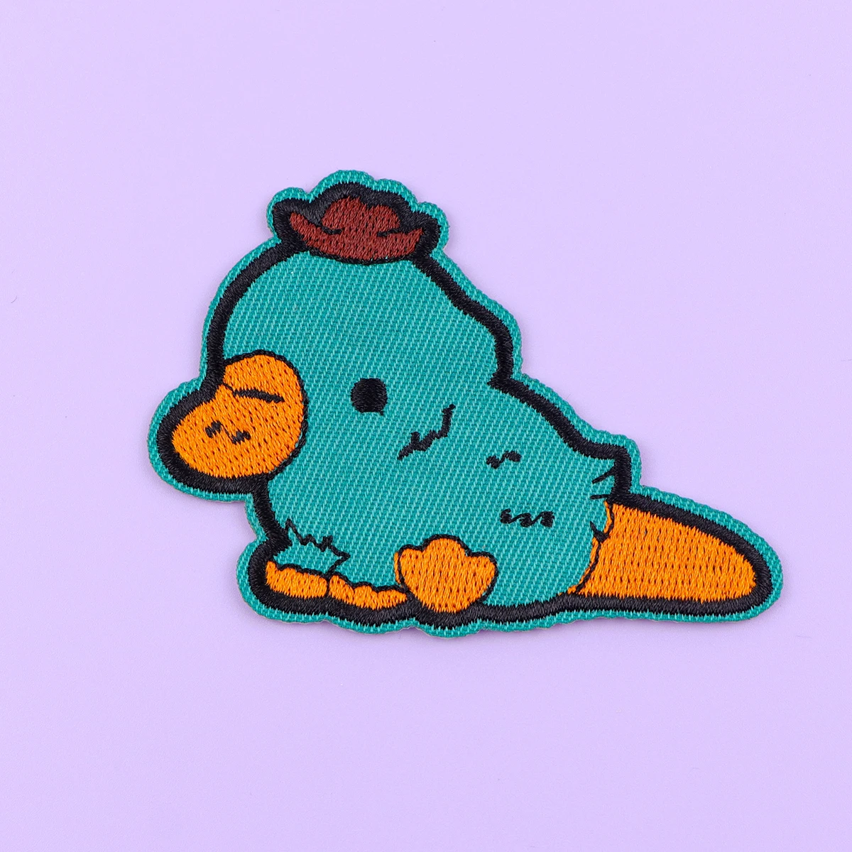 Parche para planchar con dibujos animados para ropa, parche bordado de pato divertido, accesorios de ropa, pegatinas de costura, 2 uds. - imagen 3