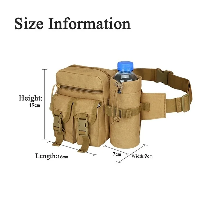 Riñonera táctica informal para hombre, bolsa impermeable, riñonera militar para exteriores, bolsas de caza, billetera táctica, riñoneras - imagen 2