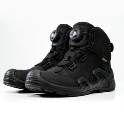 Botas de motociclismo para hombre, anticaída y antideslizantes, adecuadas para todas las estaciones, senderismo al aire libre, Camping, Fitness, zapatillas deportivas