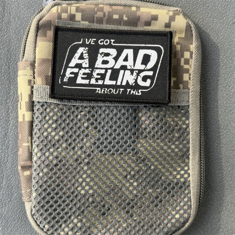 Parche táctico con estampado de moral militar, insignia con gancho y bucle, mochila, ropa, accesorios decorativos, pegatina, brazalete