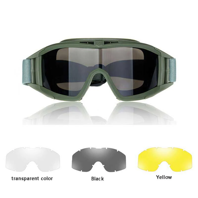 Gafas protectoras tácticas militares para caza, gafas de sol deportivas antiimpacto para hombres, gafas de Paintball Airsoft al aire libre - imagen 3