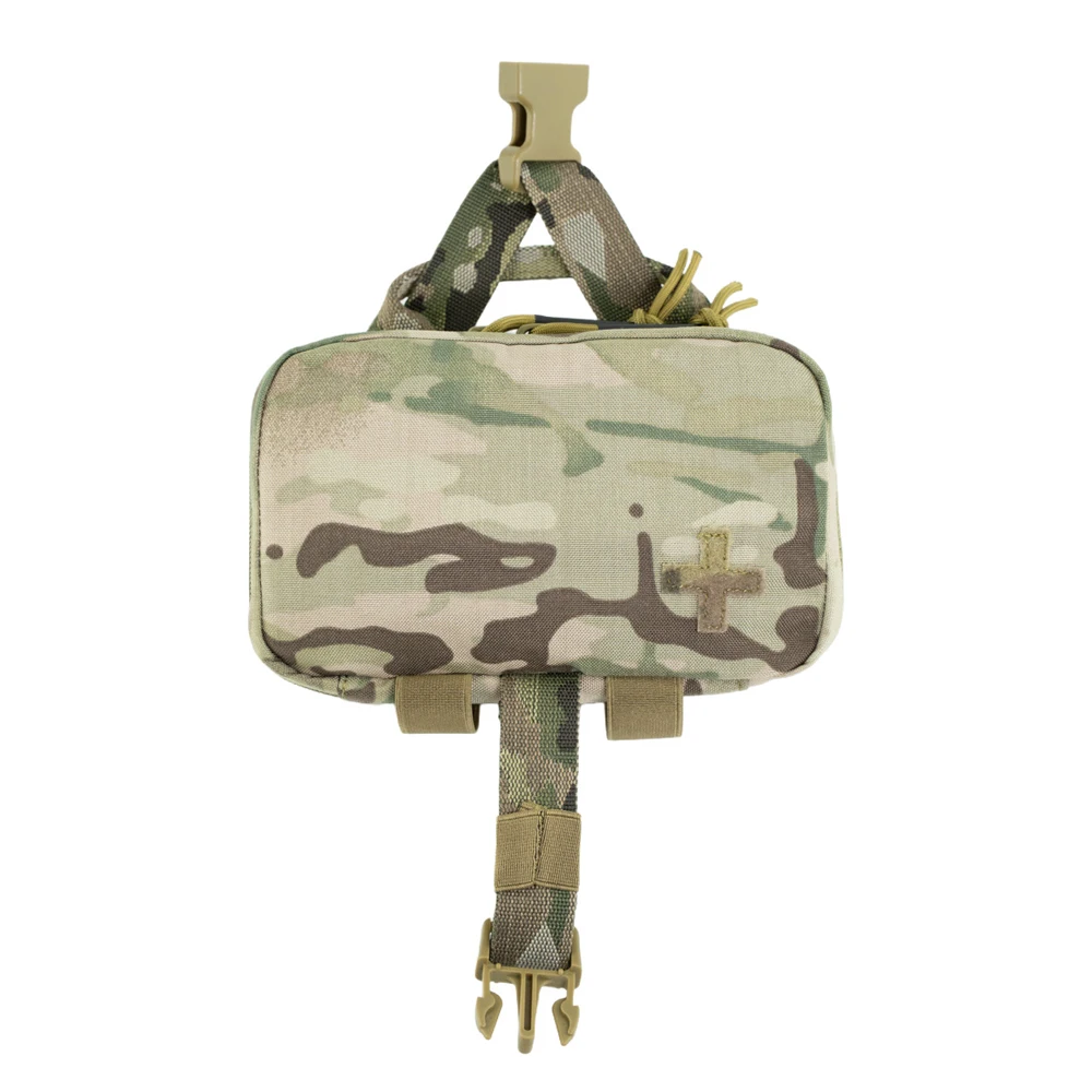 Bolsa táctica IFAK MOLLE de primeros auxilios con asas dobles - imagen 2