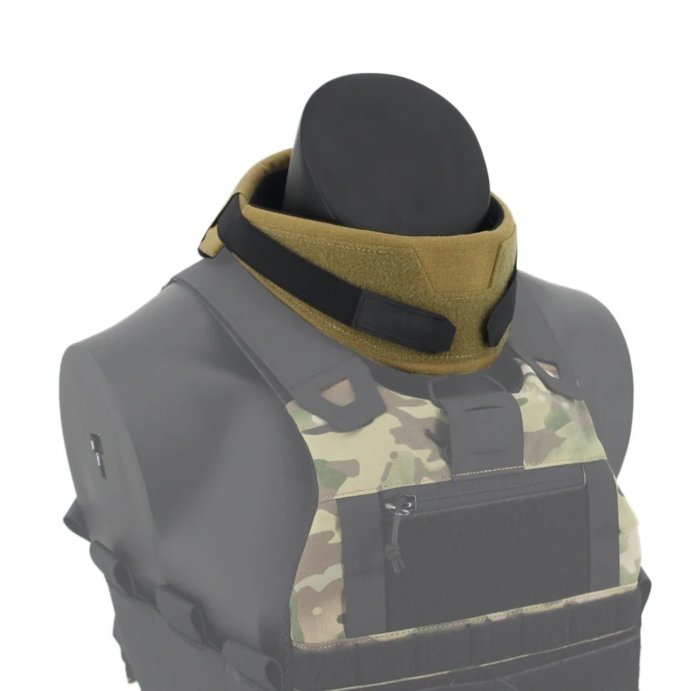 Protector de cuello táctico para chaleco Airsoft, protectores de cuello gruesos universales, Collar de cuello de nailon 500D, Protector de cuello de chaleco de caza - imagen 2