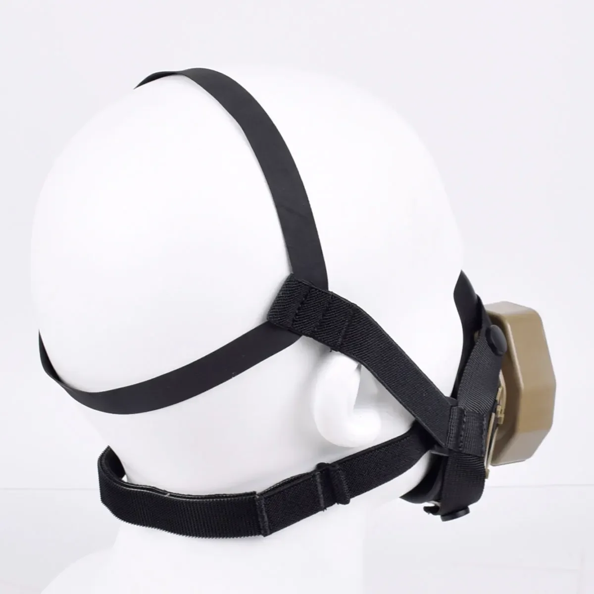 SOTR-respirador táctico de operaciones especiales, Media máscara con filtro reemplazable, máscara antipolvo, juego de guerra, tiro, accesorios de Paintball - imagen 4