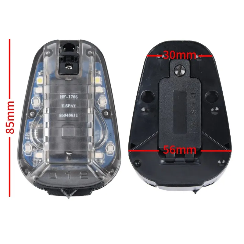 WADSN Ladybud lámpara táctica rápida para casco, luz estroboscópica IR, lámpara de baliza de supervivencia de seguridad al aire libre, linterna LED militar para casco - imagen 5