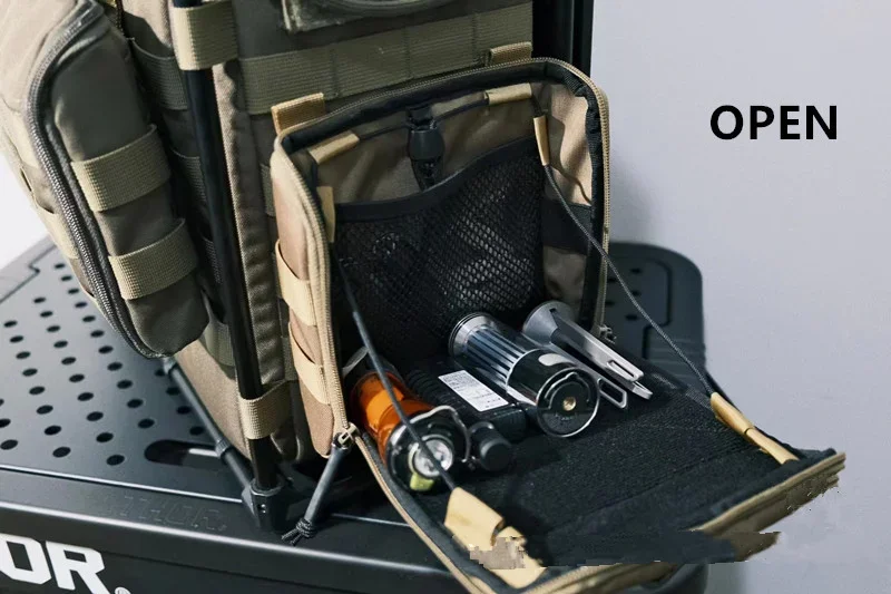 H-Bolso táctico para colgar en el escritorio, bolsa de almacenamiento plegable, lateral, todo XS - imagen 3