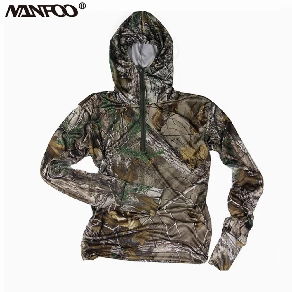 Chaqueta de pesca con protección solar fina de verano, chaqueta con capucha de manga larga para ciclismo, traje Ghillie de jungla de caza de camuflaje biónico de árbol - imagen 5
