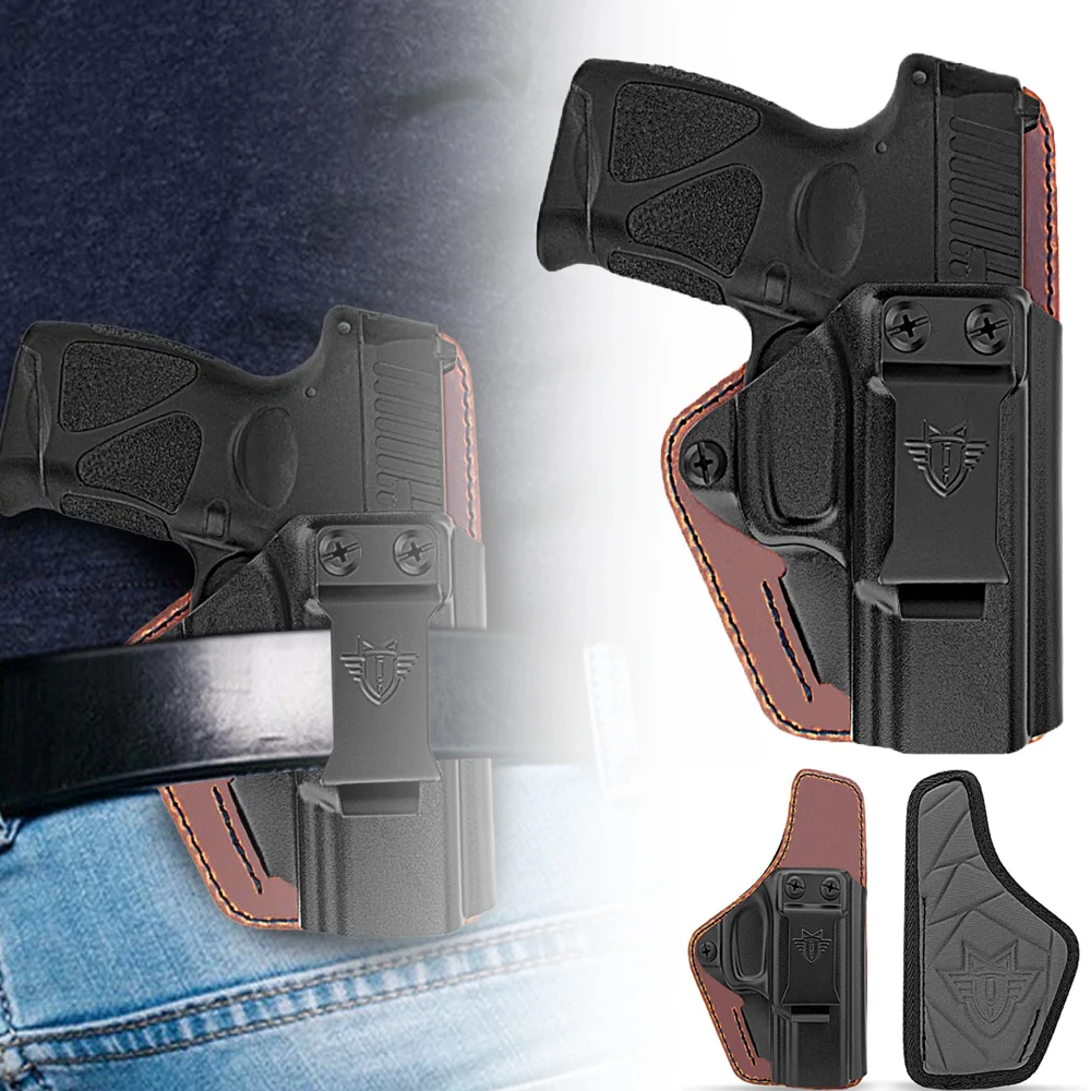 Funda táctica para mano derecha, funda para pistola IWB, soporte oculto para pistolas/giruladores, extracción rápida para Glock/1911/19/43X/G3C/Sig