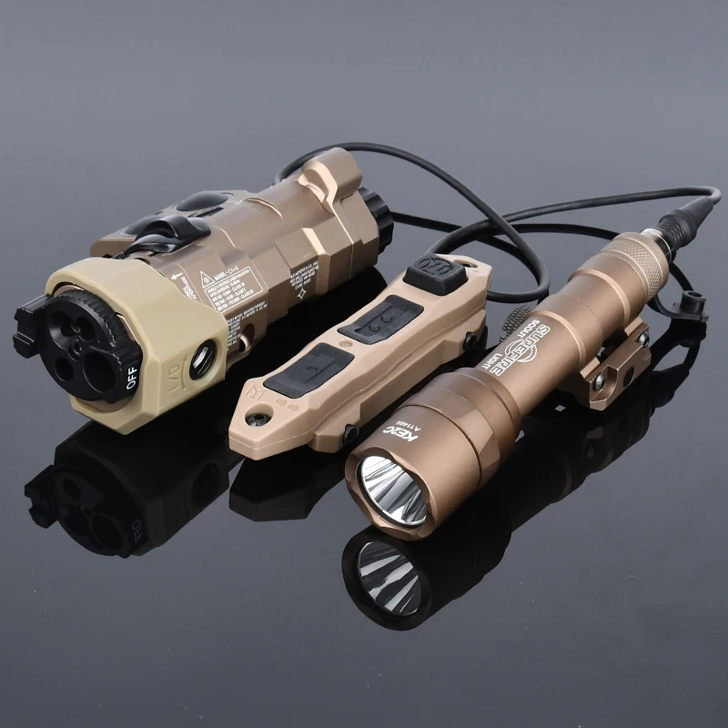 MAWL táctico C1 rojo azul verde punto láser IR LED arma de luz seguro M300C M600U de alta potencia para caza Airsoft linterna Accesor - imagen 2