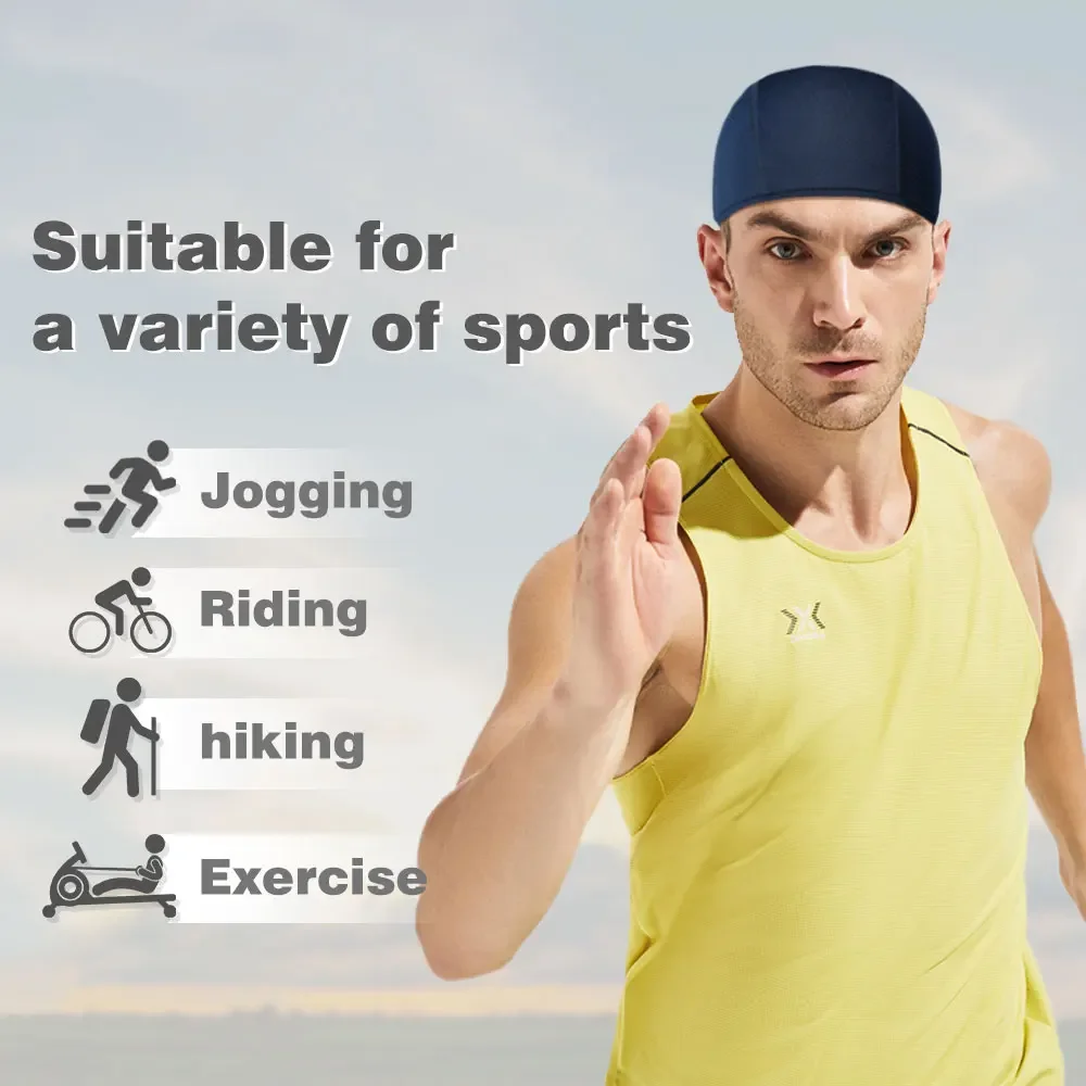 Gorra transpirable de verano de secado rápido que absorbe el sudor pesca ciclismo correr senderismo bicicleta deportes al aire libre sombrero casco forro gorra hombres mujeres - imagen 4