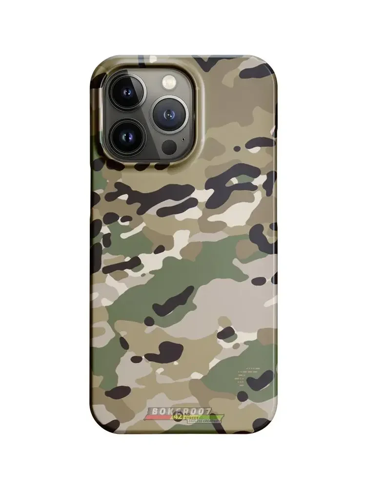 AOR1 ACU MC CADPAT Camo Double Layer 14Pro Phone Case Suitable for Iphone 16 15 14 Pro 13 Tactics New Heat Dissipation - imagen 5
