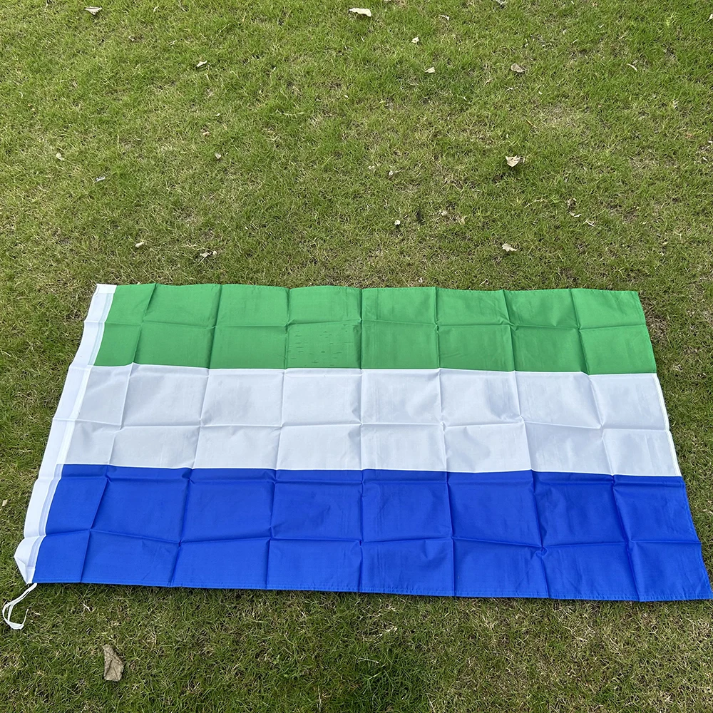 SKY FLAG Bandera de Sierra Leone 90x150cm bandera de poliéster Sierra Leone para publicidad decoración del hogar - imagen 3