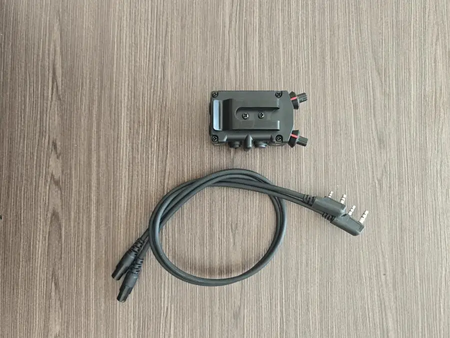 Botón PTT DUAL conector tipo K para auriculares de radio - imagen 4
