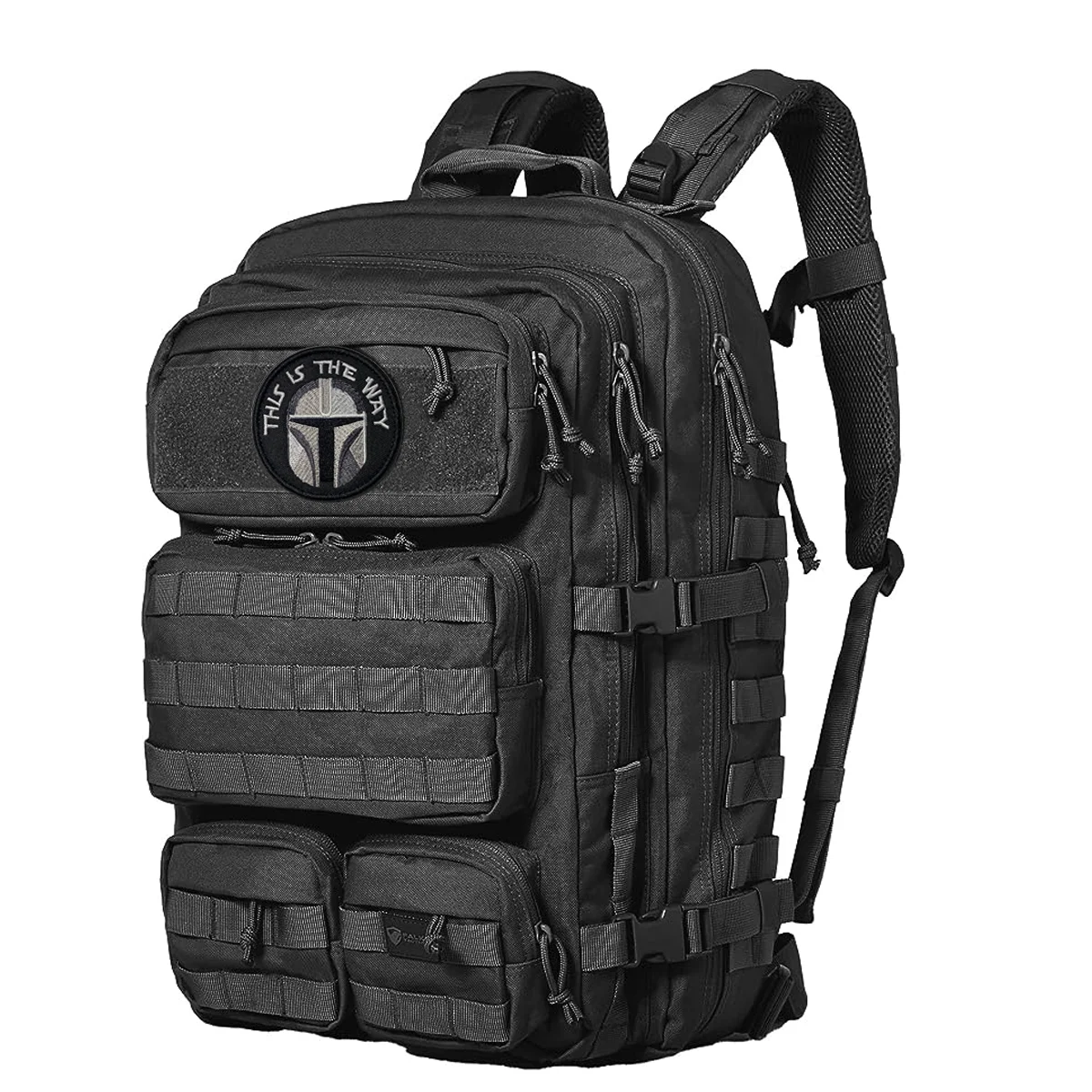 Parche de gancho y bucle con cierre bordado para casco completo, este es el camino, 2 unidades - imagen 2