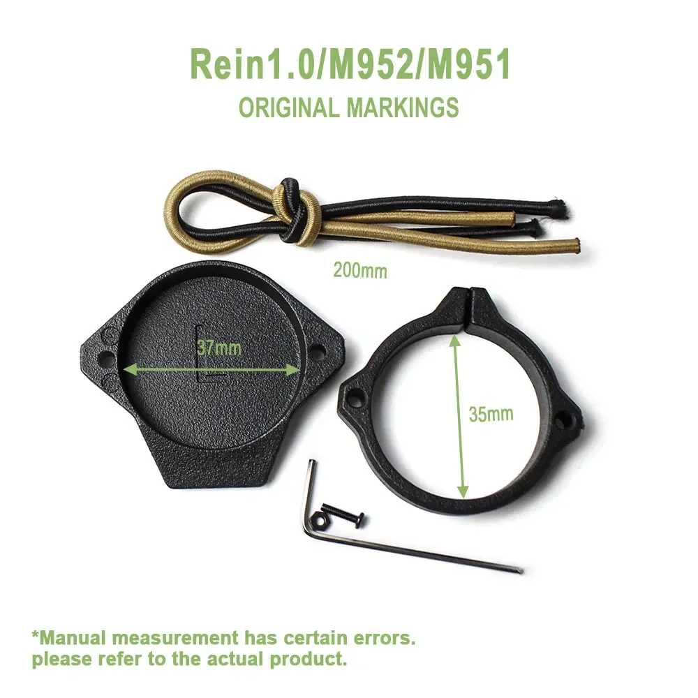 Cubierta táctica para luz de explorador, tapa para linterna Rein1.0/M952/M951, cubierta protectora para arma, accesorios de caza de nailon - imagen 2