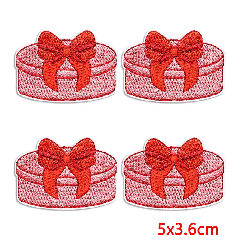 Parche bordado termoadhesivo rosa para ropa, apliques infantiles - imagen 2