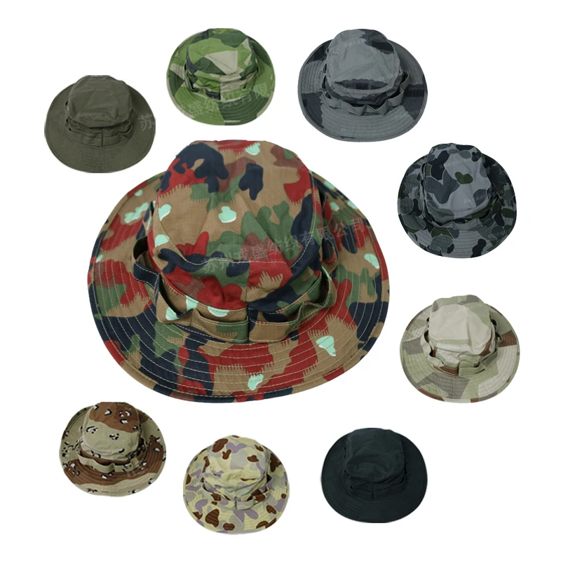 Benny Sombrero tactico camuflado con borde redondo y proteccion solar - imagen 4