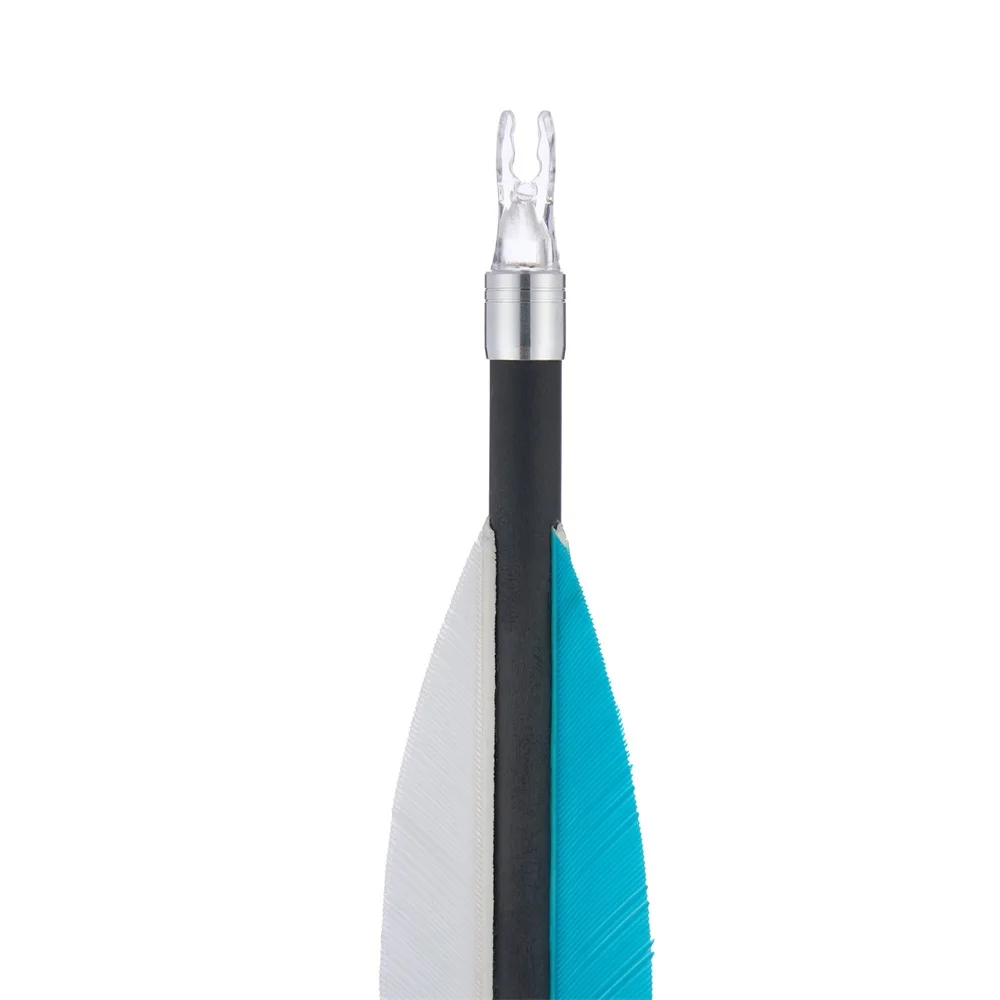 24 Uds flecha de tiro con arco anillo de aluminio a prueba de explosiones accesorio de flecha para anillo de flecha de eje de diámetro exterior de 7,6mm - imagen 4