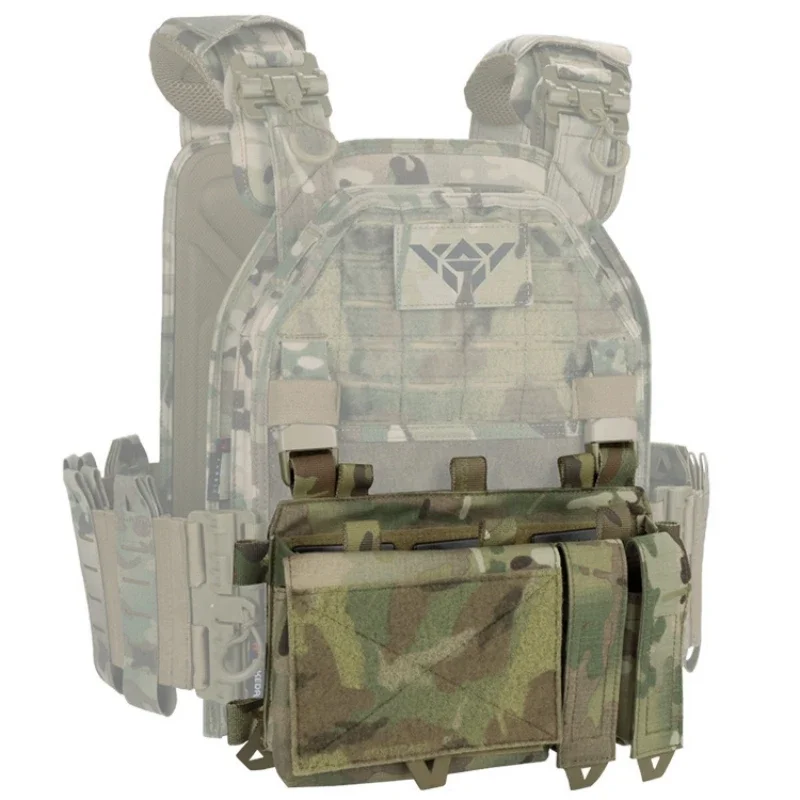 YAKEDA Bolsa triple para revistas con inserto de bolsa magnética de liberación rápida, mini bolsa de aparejo de pecho combinada con hebillas UTX