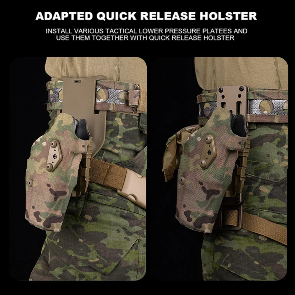 Cinturón táctico estilo Ferro patrulla Militar Bison cinturón MOLLE ligero pistola Airsoft revista bolsa caza al aire libre cintura de los hombres - imagen 5