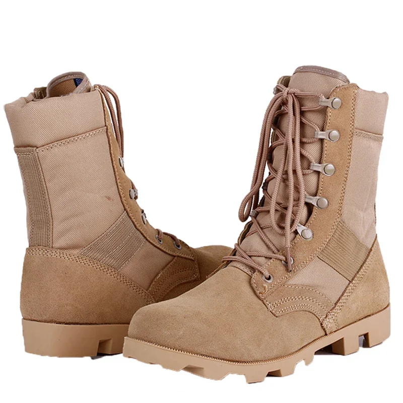 Botas tácticas de invierno 2024 para hombre, zapatos de seguridad transpirables de camuflaje para el desierto, botas de combate, zapatos de escalada y senderismo al aire libre - imagen 5