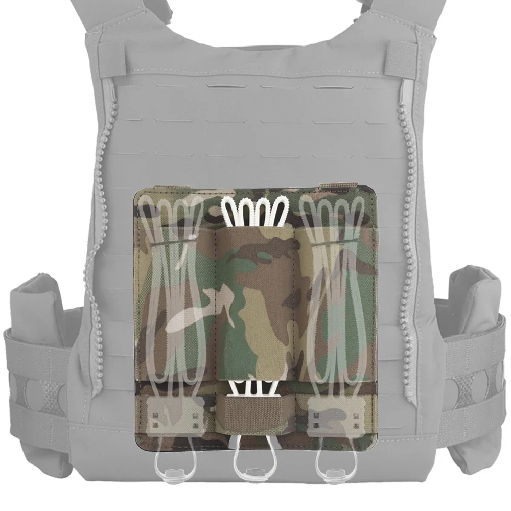 Retenedor de puño flexible elástico táctico, equipo de combate FERRO Molle, portador de placa de caza, accesorios de placa trasera, sujetador de brida de Cable - imagen 2