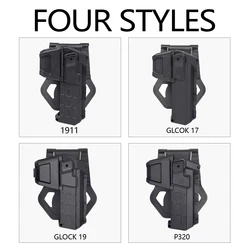 Funda táctica OWB IWB para Glock con linterna X300 X400
