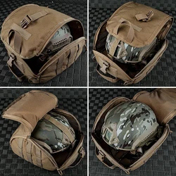 Bolsa táctica Molle Multicam para casco, transporte multiusos