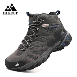 HIKEUP Botas trekking hombre – Cuero ante impermeable